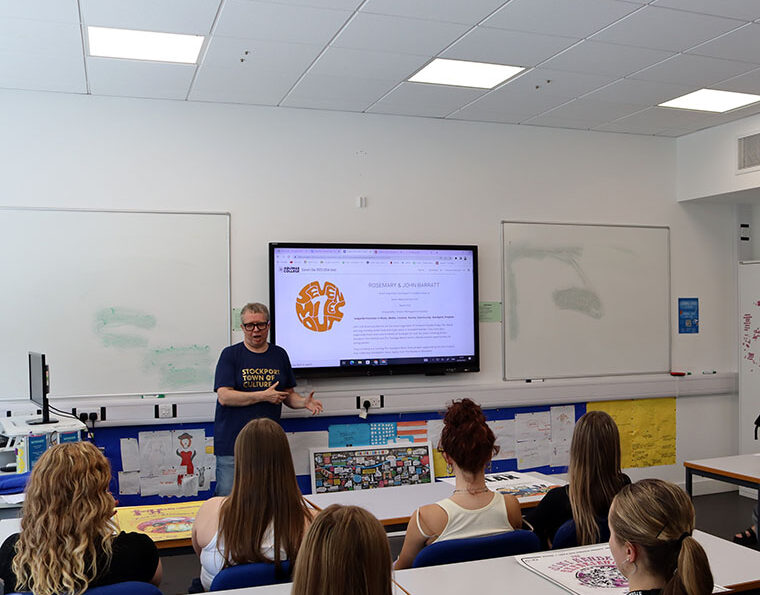 Photograph of Aquinas students attending a careers talk