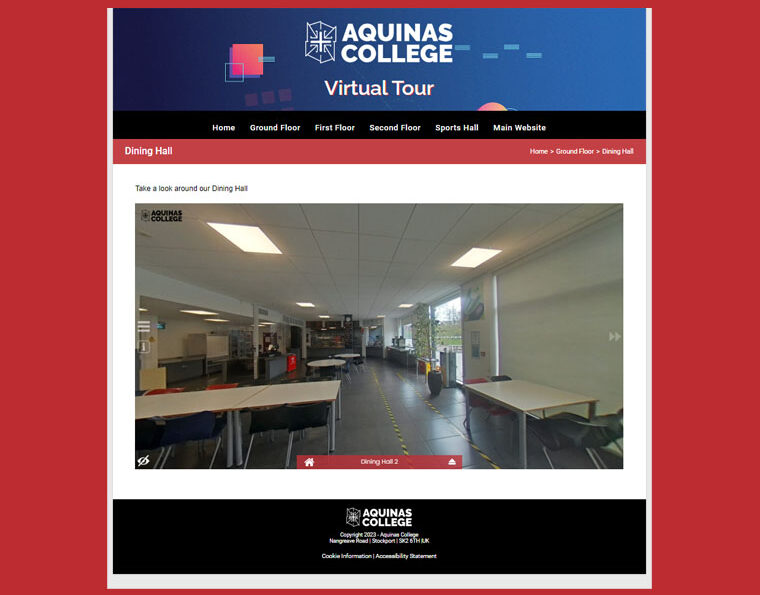 Screenshot of the Virtual Tour