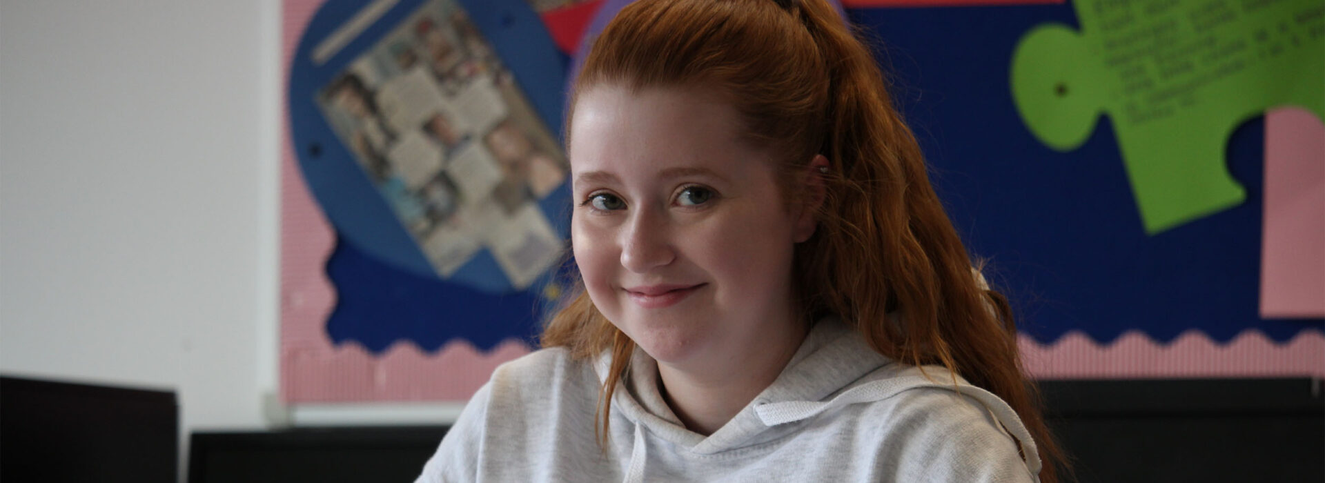 Photograph of an applied business student