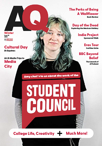 Front cover of the AQ magazine